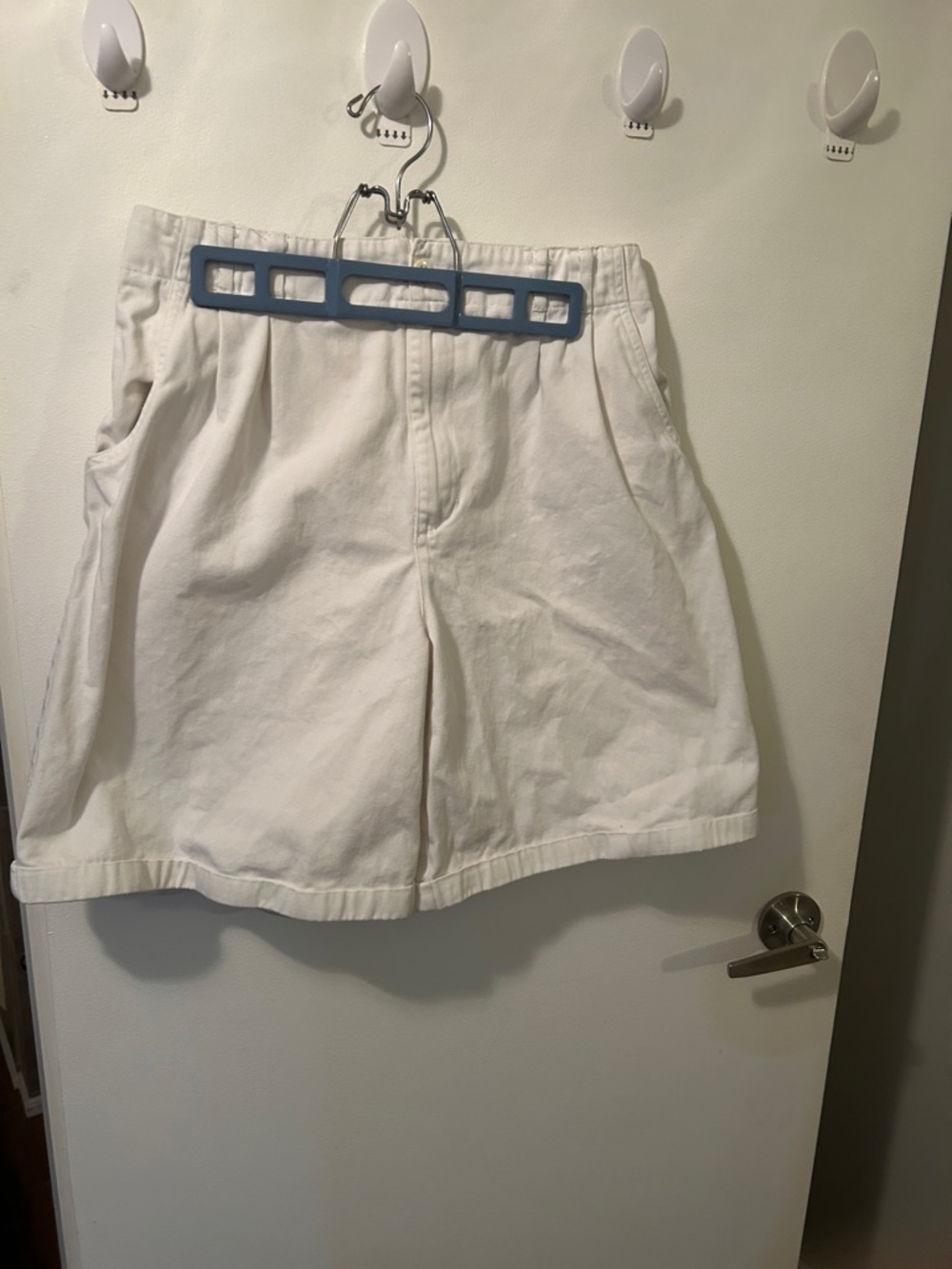 Classic High-Waist White Women’s Shorts